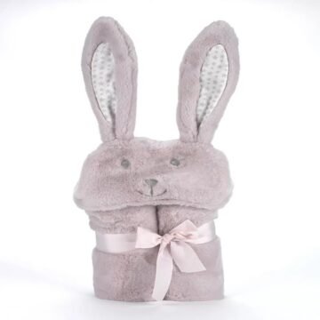 Couverture-bebe-pompon-lapin-beige