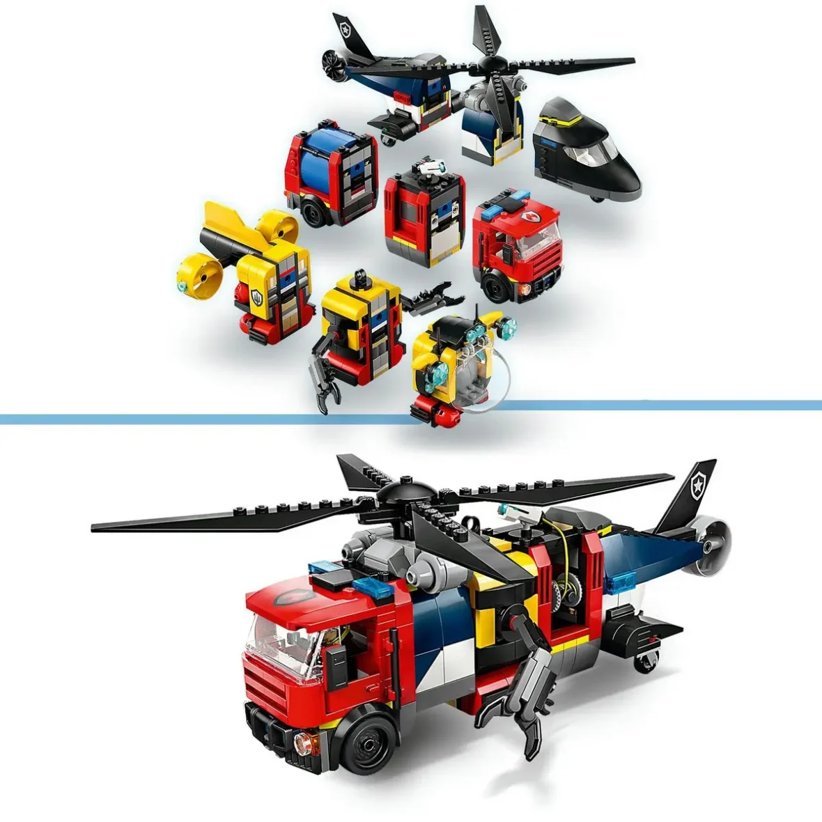 Hélicoptère camion de pompiers