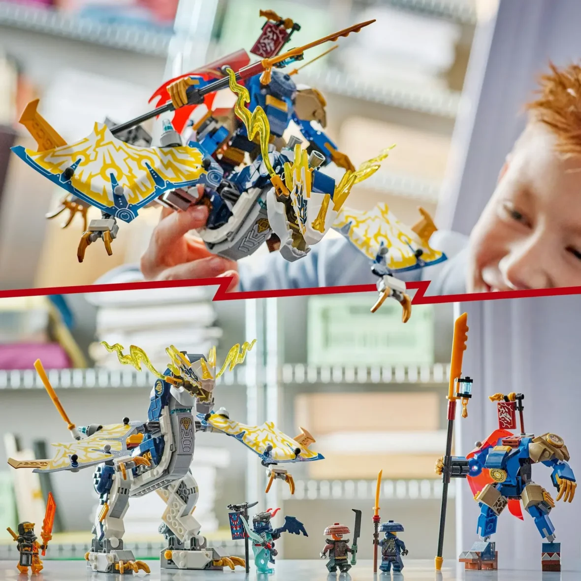Le robot dragonnier de Rogue lego