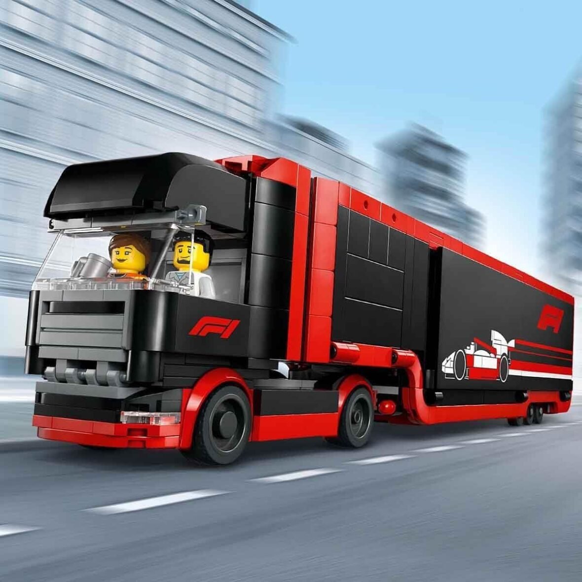 Lego city 60445 – camion de f1 avec voitures de f1…