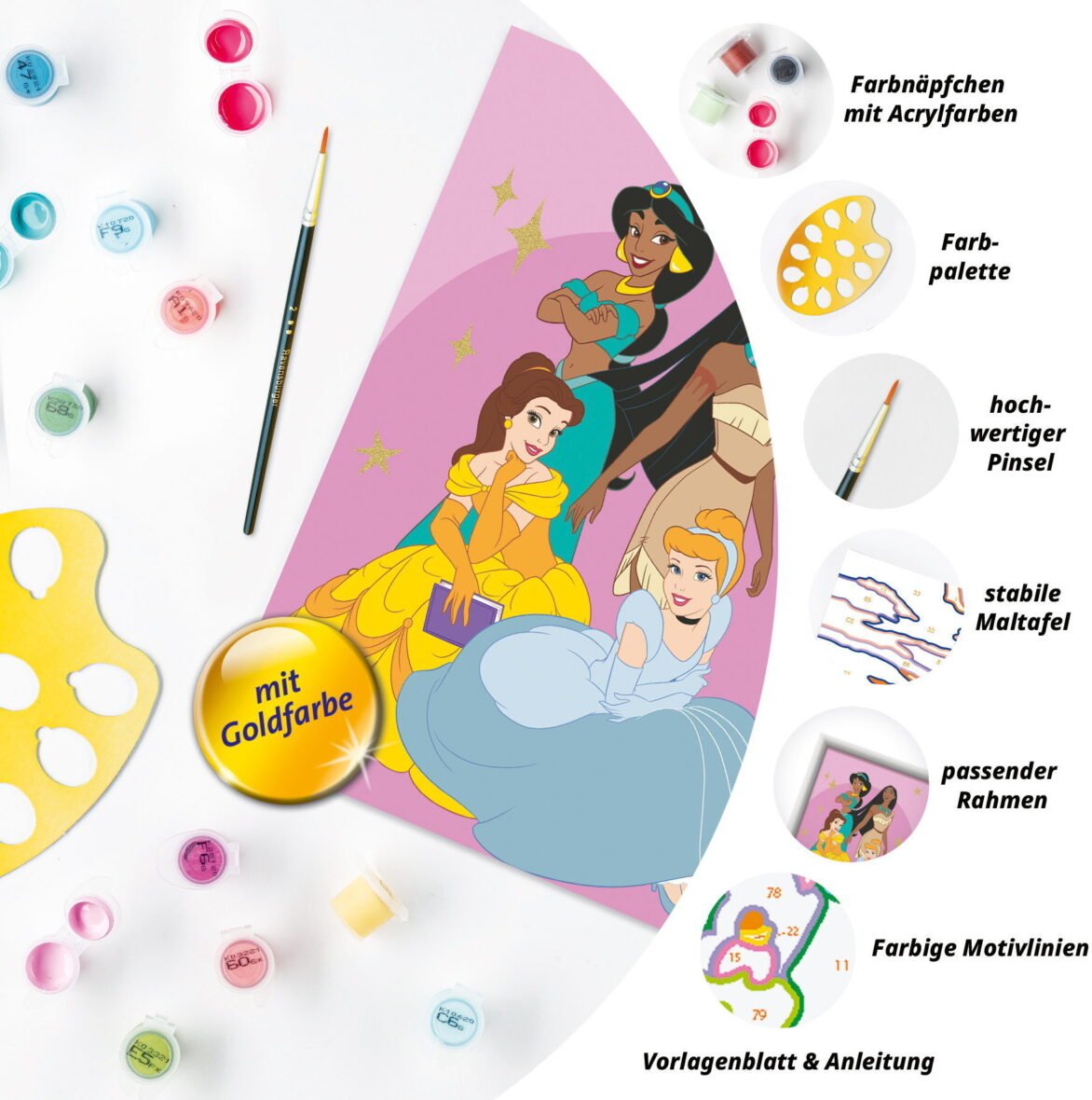 Creart-peinture-par-numero-–-Princesses-disney