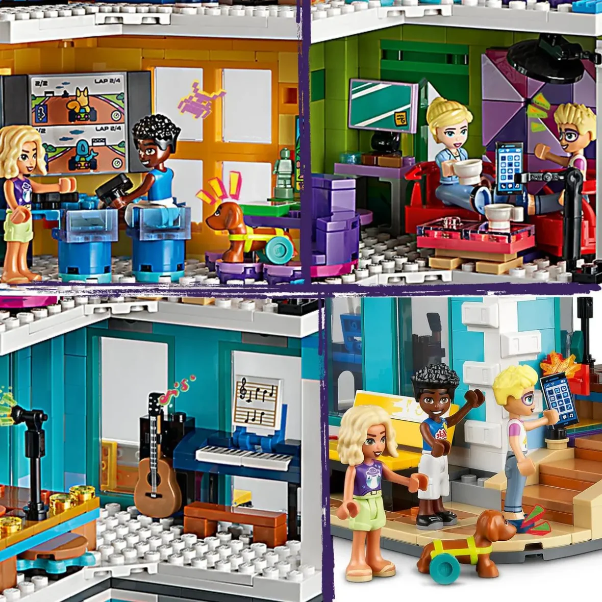 Lego friends 41748 – le centre collectif de heartlake city..