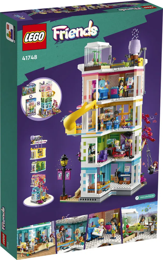 Lego friends 41748 – le centre collectif de heartlake city.