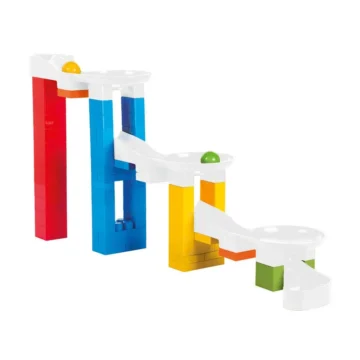 circuit-a-billes-avec-lego-dolu