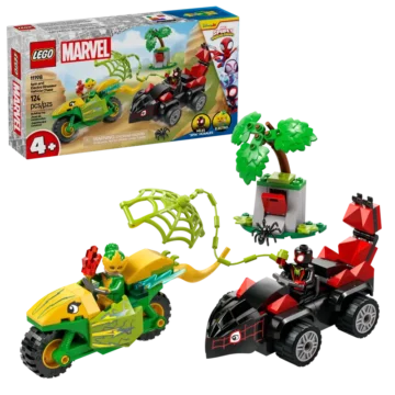 Course-poursuite-entre-Spin-et-Electro-en-dino-vehicules-LEGO