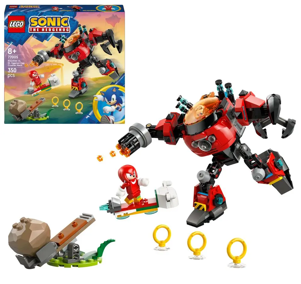 Knuckles contre l’egg crusher de dr. eggman – LEGO