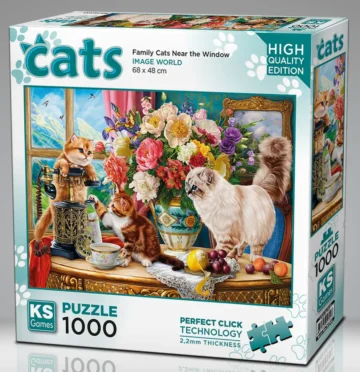 PUZZLE-1000-PCS-CHATON-SUR-FENETRE