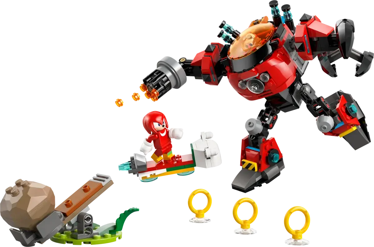 Sonic dès 8 ans avec le set Knuckles contre l’Egg Crusher de Dr. Eggman LEGO