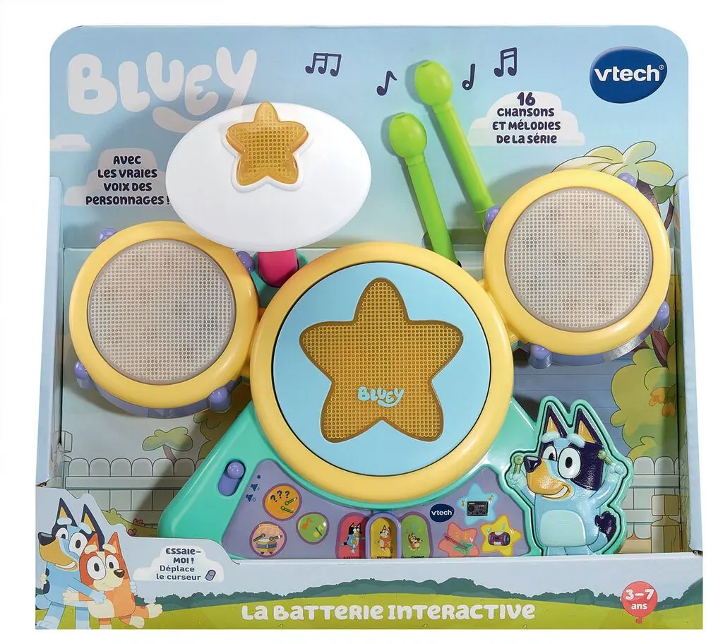 Avec la batterie interactive Bluey, les enfants dès 3 ans