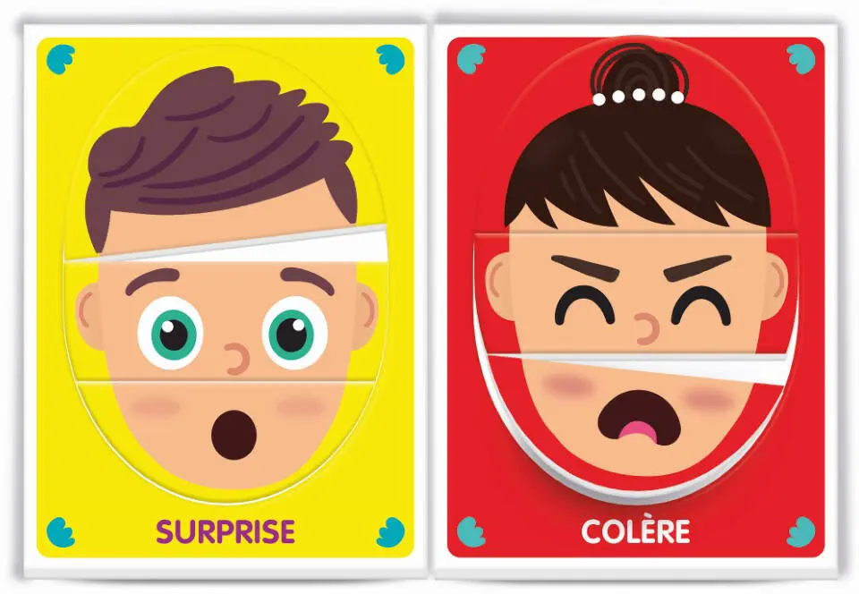des émotions avec ces 6 puzzles éducatif