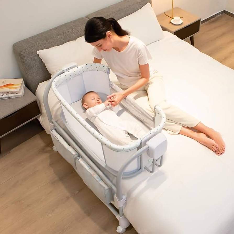 Berceau pour bébé avec hauteur réglable