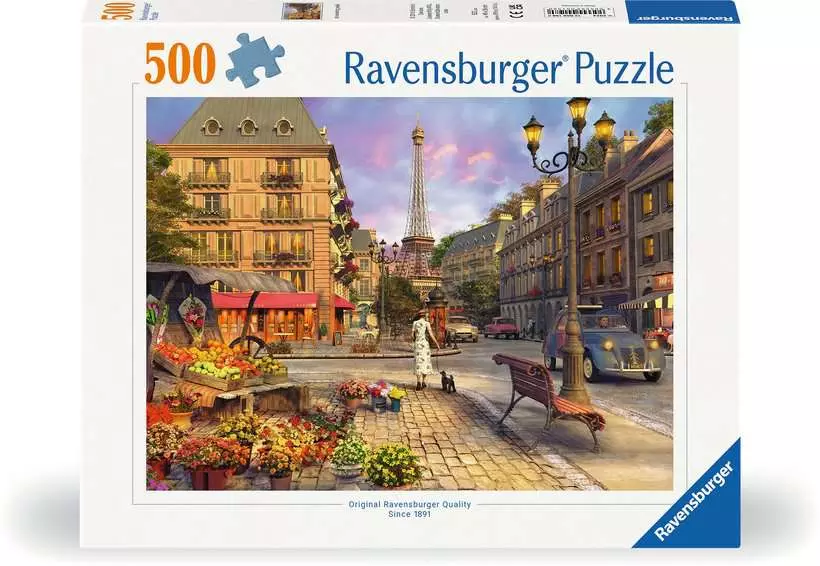 Puzzle promenade à travers paris 500 pièces – Ravensburger