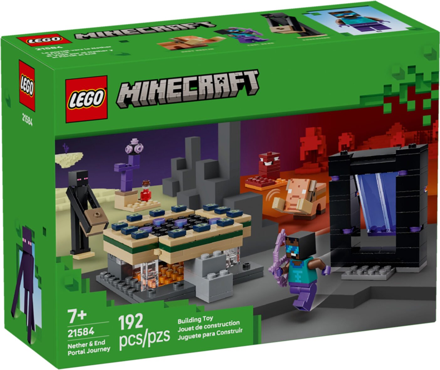 Voyage à travers les Portails du Nether et de l’Ender – LEGO