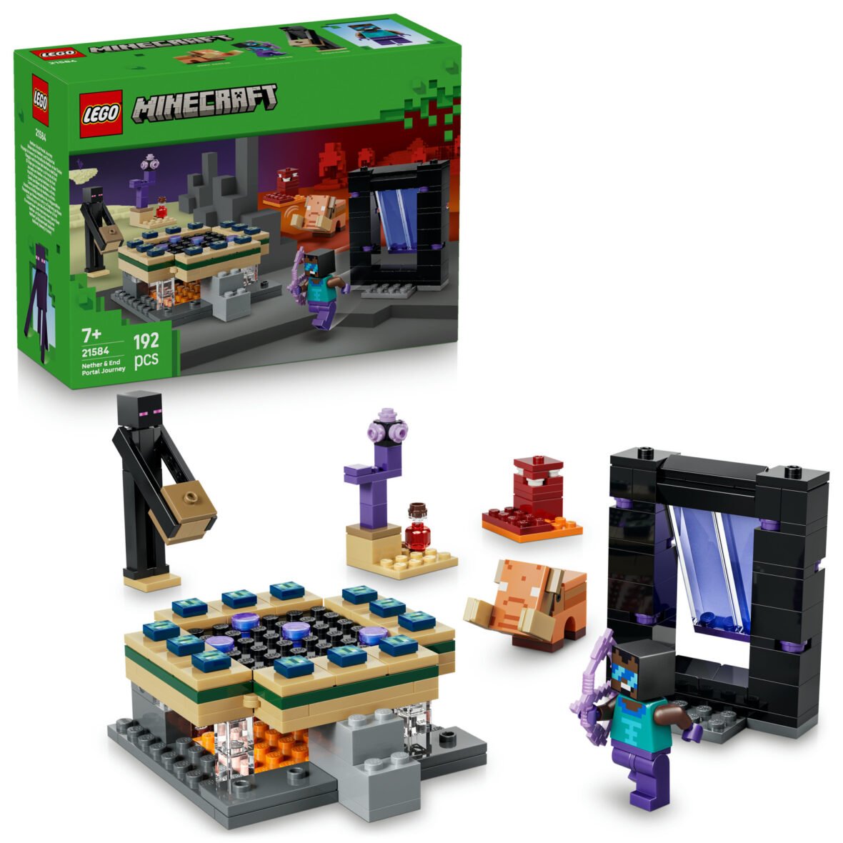 Voyage à travers les Portails du Nether et de l’Ender – LEGO