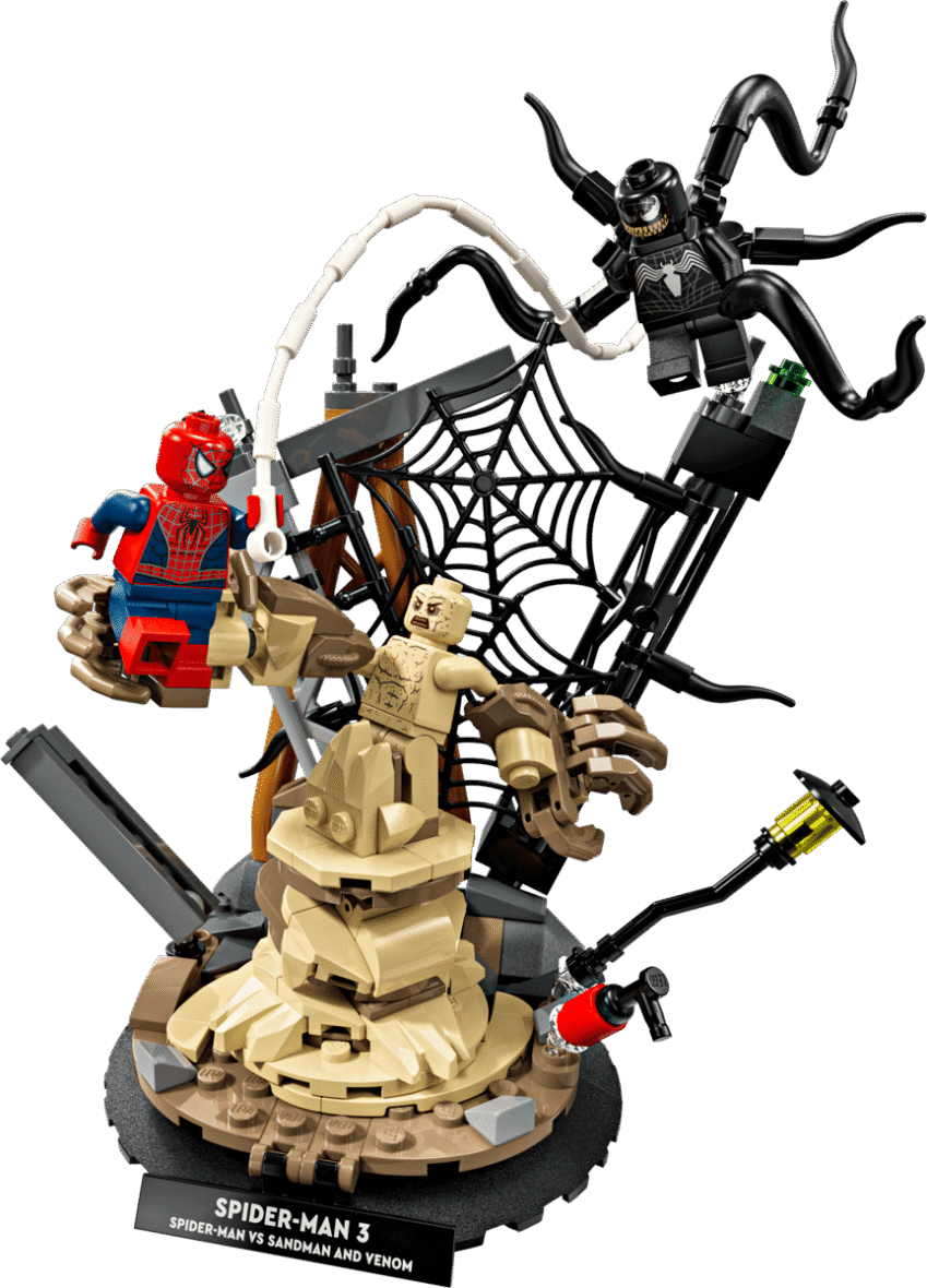 Le combat légendaire entre Spider-Man et Sandman – LEGO