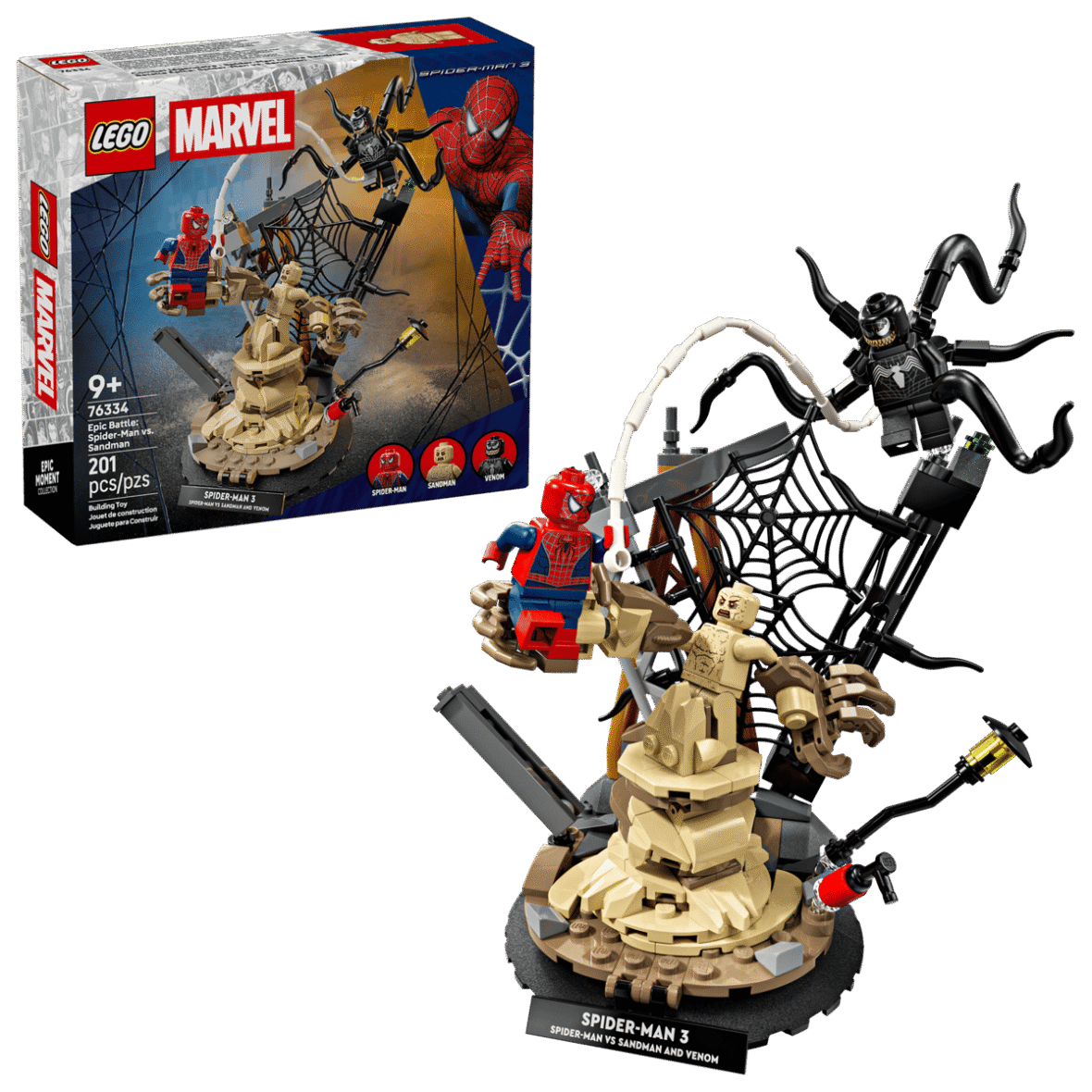 Le combat légendaire entre Spider-Man et Sandman – LEGO