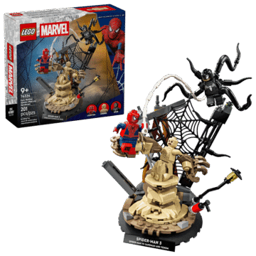 Le combat légendaire entre Spider-Man et Sandman – LEGO