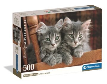 Puzzle-500-pieces-Kittens-–-Clementoni