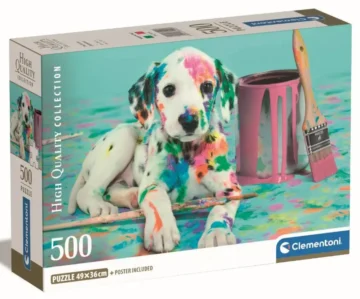 Puzzle-500-pieces-funny-dalmatian-–-Clementoni