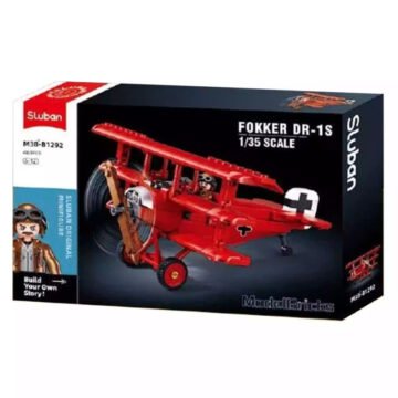 Model-bricks-fokker-DR-1S-Sluban