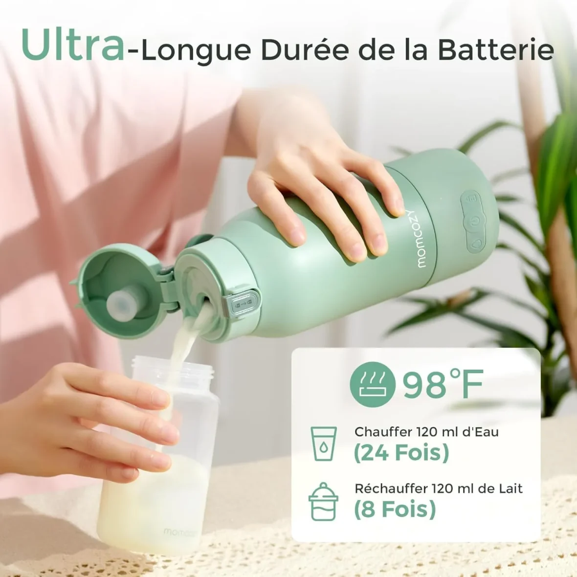 Chauffe-biberon 500ml pour idéal voyage