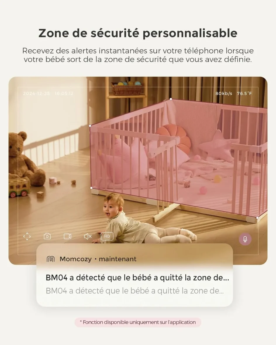 Le babyphone nouvelle génération à la maison, utilisez l’unité parentale pour une surveillance stable et privée