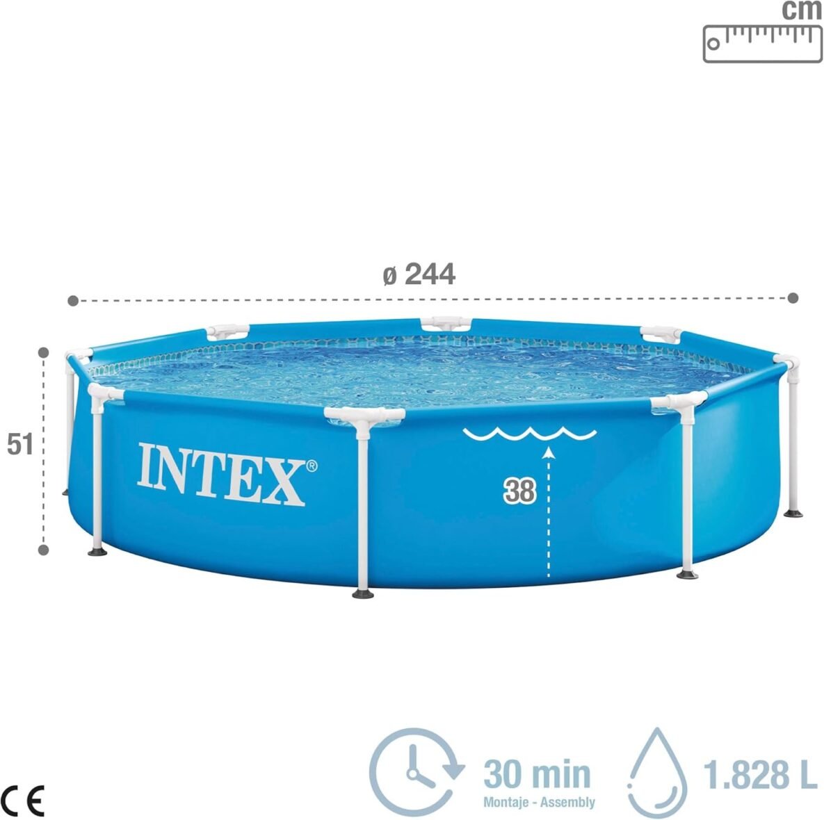 Piscine metal frame 2.44 x 51 Cm – Intex