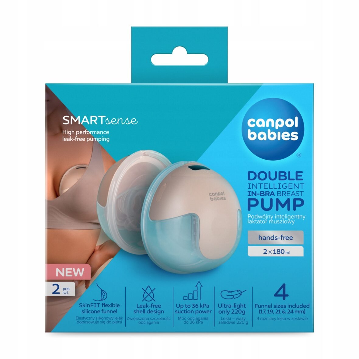 Tire lait main libre double intelligent – Canpol