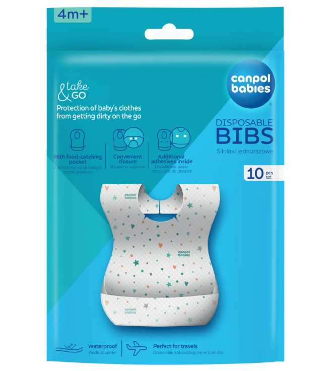 Bavoir Impermeable Jetable Avec Poche – Canpol Babies