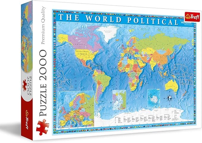 Puzzle 2000 Carte Politique du Monde – Trefl