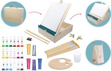 Kit-Complet-avec-18-Tubes-de-Peinture-et-Accessoires
