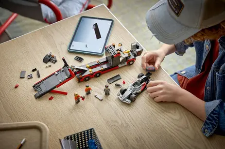 Lego city 60493 camion de f1 avec voiture de course de f1…