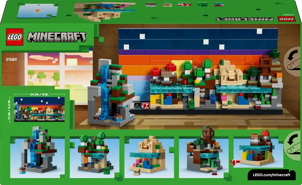 Lego minecraft 21589 mini biomes jeux de constructions…