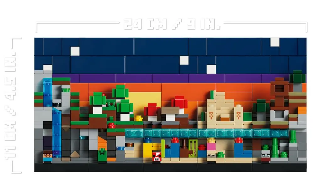Lego minecraft 21589 mini biomes jeux de constructions….