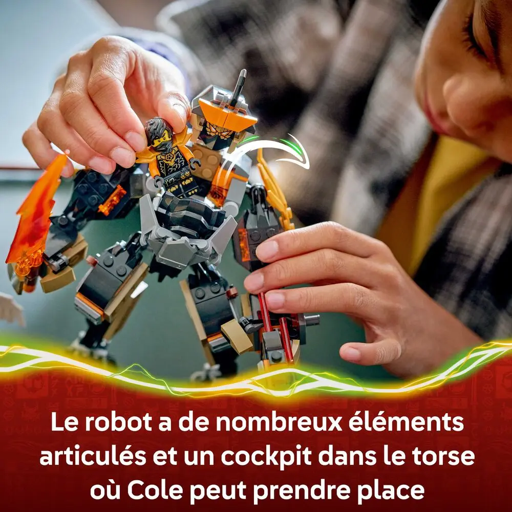 Lego ninjago 71854 la mission du robot cole et du dragon zane..