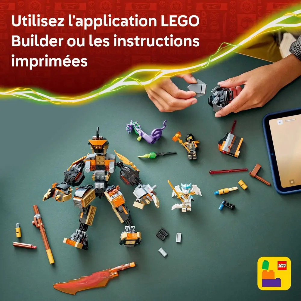 Lego ninjago 71854 la mission du robot cole et du dragon zane…