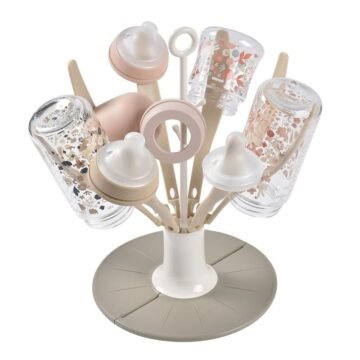 Egoutte-biberons-pliable-Flower-Argile-BEABA