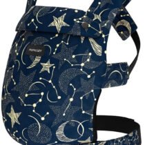 PORTE-BEBE-BLEU-ETOILEE-MOMCOZY