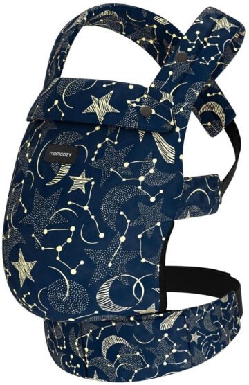 PORTE-BEBE-BLEU-ETOILEE-MOMCOZY