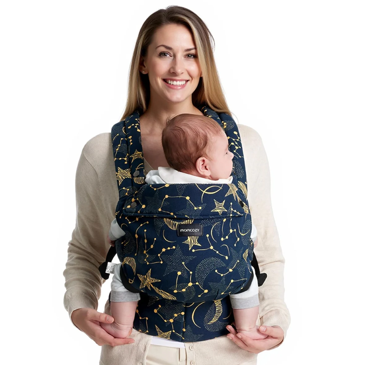 PORTE BÉBÉ MOMCOZY BLEU ÉTOILÉE