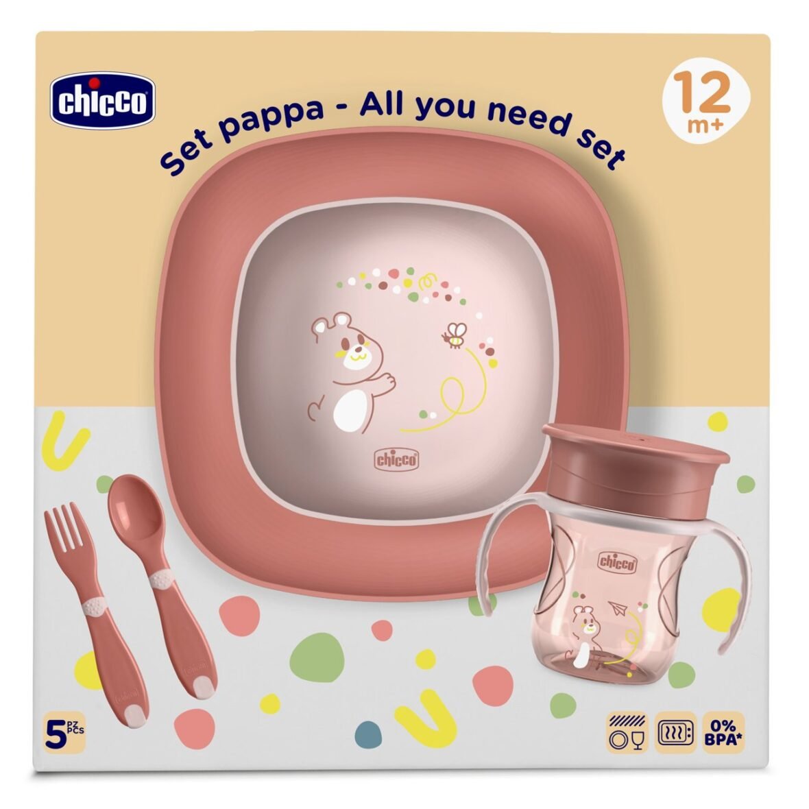Coffret repas rose – Chicco