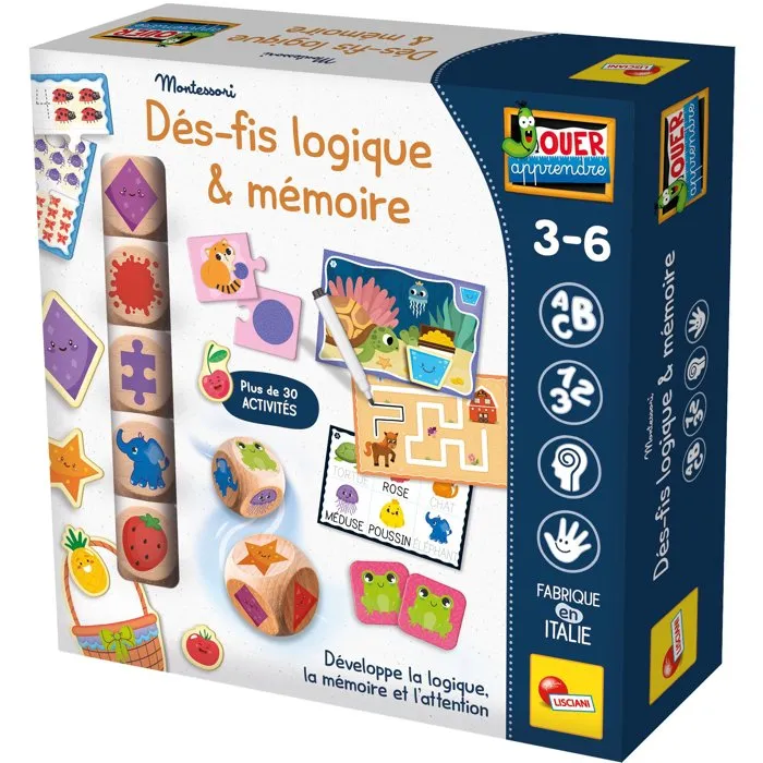 Montessori – défis logiques et mémoire – Lisciani
