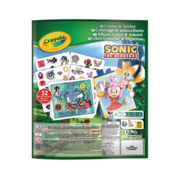 Album de Coloriage et Autocollants – Sonic – Crayola