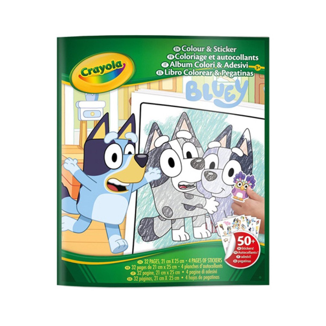 Album de Coloriage et Autocollants – Bluey – Crayola