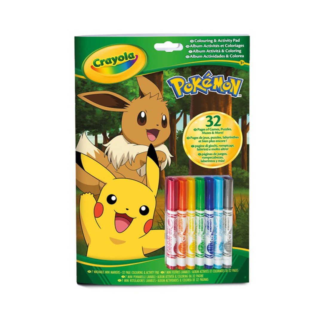 Album de Coloriage et Activités – Pokémon – Crayola