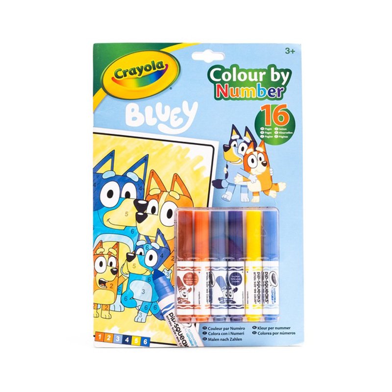 Coloriage par Numéros – Bluey – Crayola