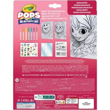 Coffret de Coloriage en Relief – Pops Monde Enchanté – Crayola