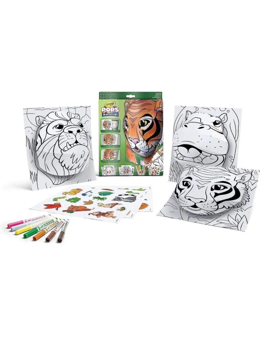 Coffret de Coloriage en Relief – Pops Jungle – Crayola