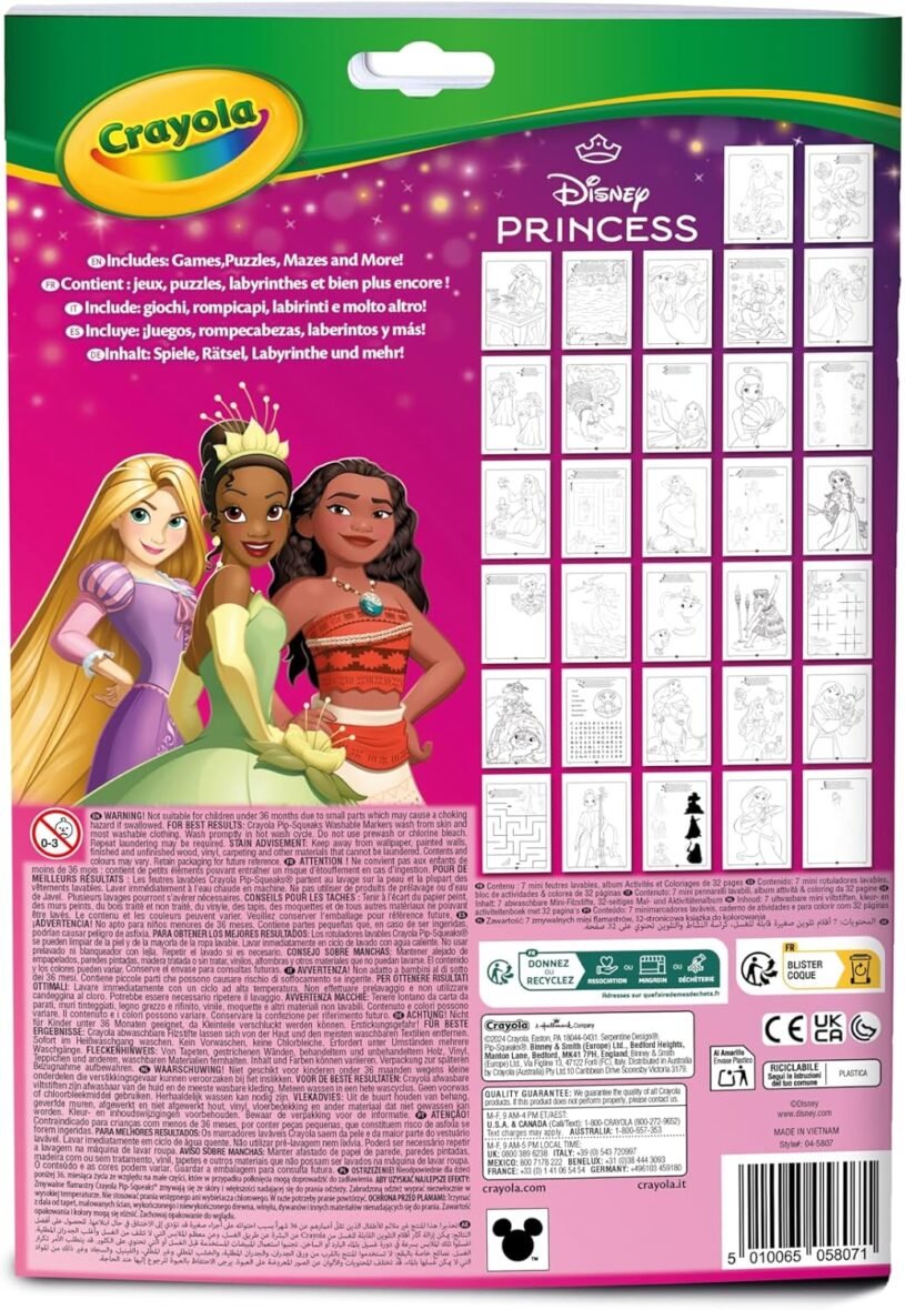 Album de Coloriage et Activités – Princesses Disney – Crayola