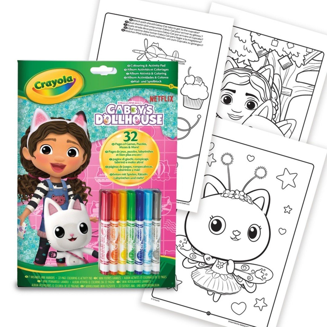 Album de Coloriage et Activités – Gabby et la Maison Magique – Crayola